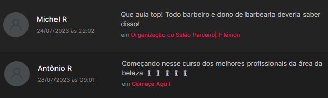 depoimentos barber day online